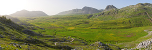 Lukavica Plain and Žurim Mountain, Afternoon Panorama